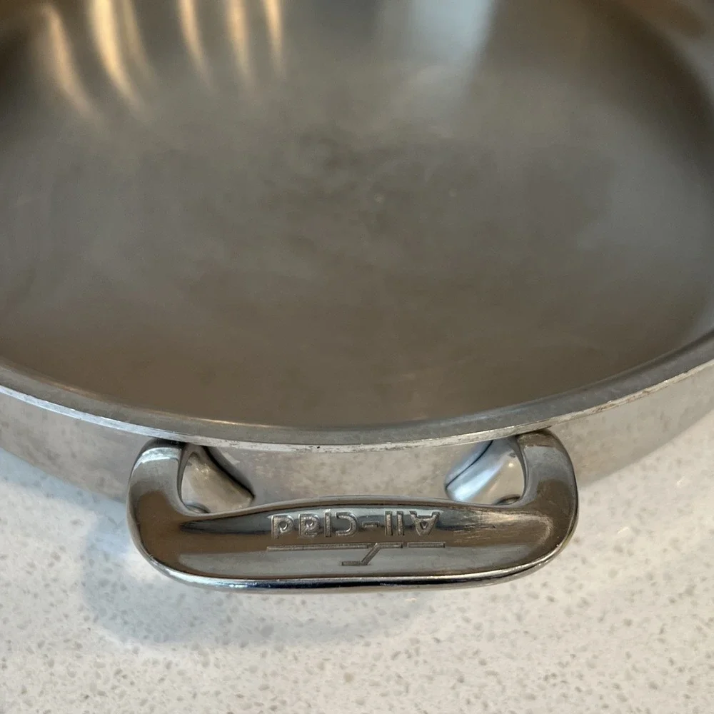 All-Clad Stainless Steel Sauté Saucepan 3 Quart 11 inches 3-ply Two Handle READ